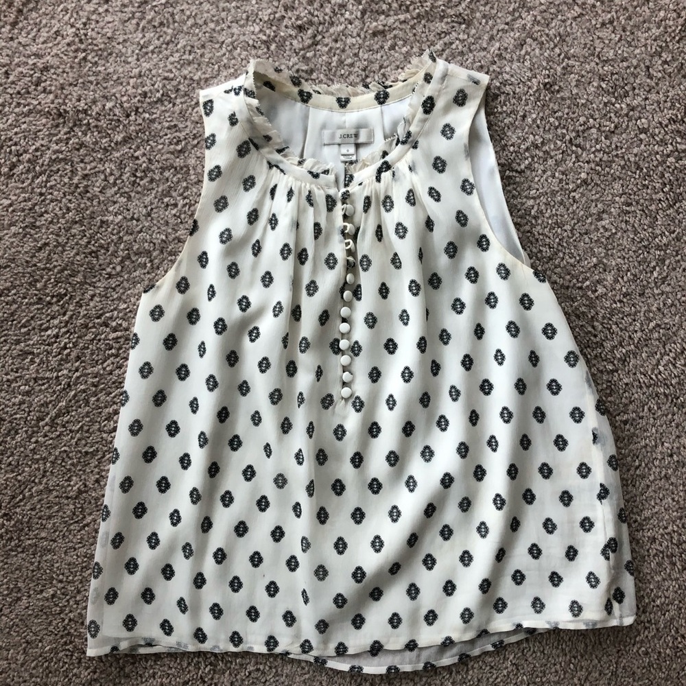 Jcrew 100% Silk Sera Top in Traces Medellin - Picture 2 of 4